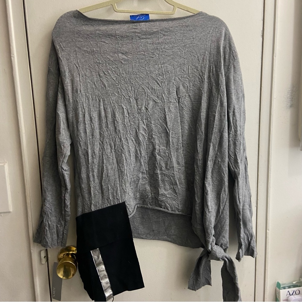 Fox Gray 'Happy Life' Women's Long Sleeve Top - Picture 6 of 6